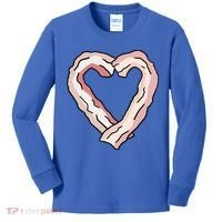 Bacon Heart Kids Long Sleeve Shirt thumb 0