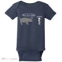 Bacon, I Am Your Father! No! Funny Pig Bacon Lover Baby Bodysuit thumb 0
