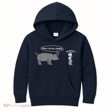 Bacon, I Am Your Father! No! Funny Pig Bacon Lover Kids Hoodie