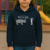 Bacon, I Am Your Father! No! Funny Pig Bacon Lover Kids Hoodie thumb 3
