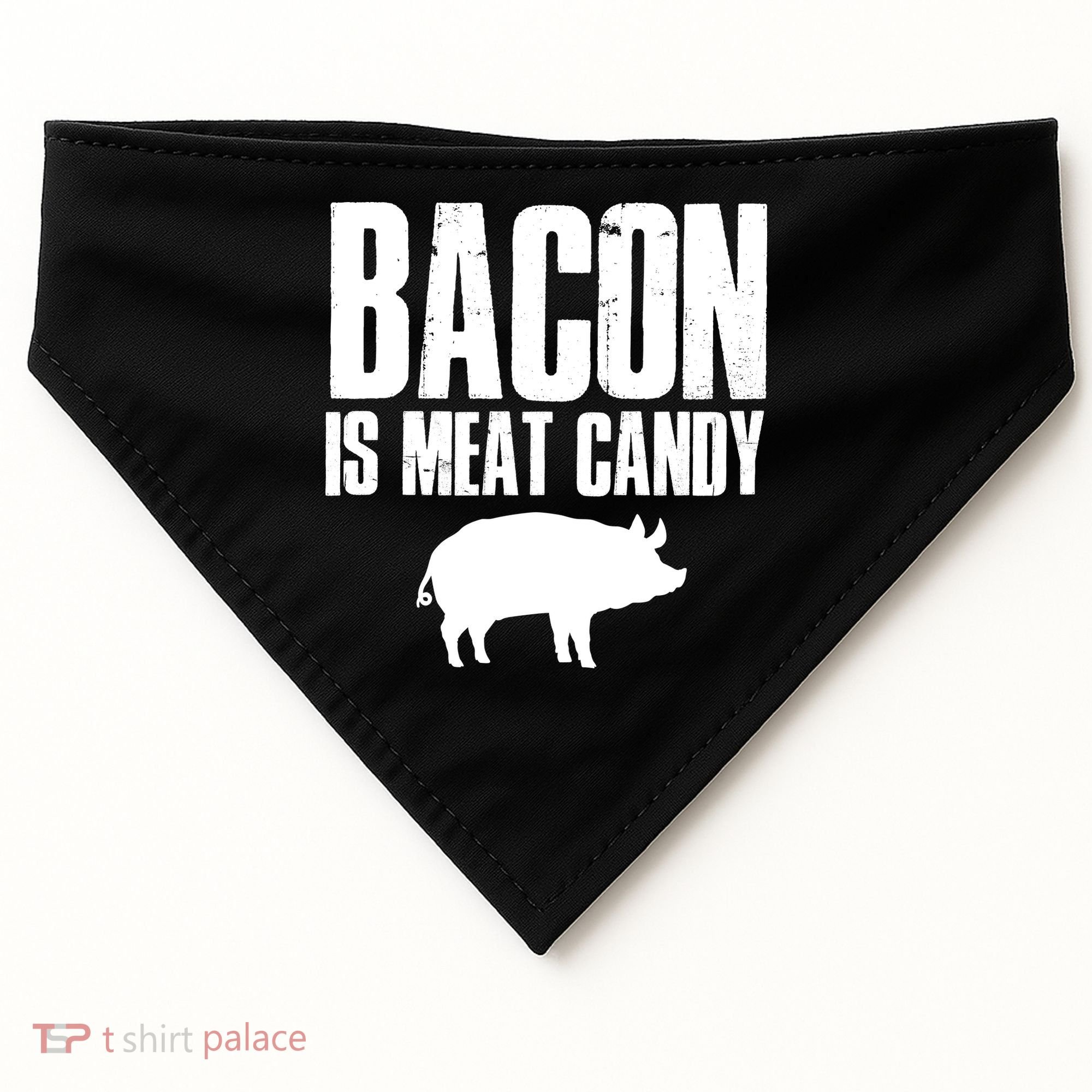 Bacon Is Meat Candy USA-Made Doggie Bandana