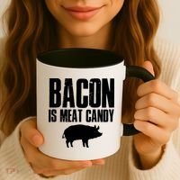 Bacon Is Meat Candy Coffee Mug thumb 3