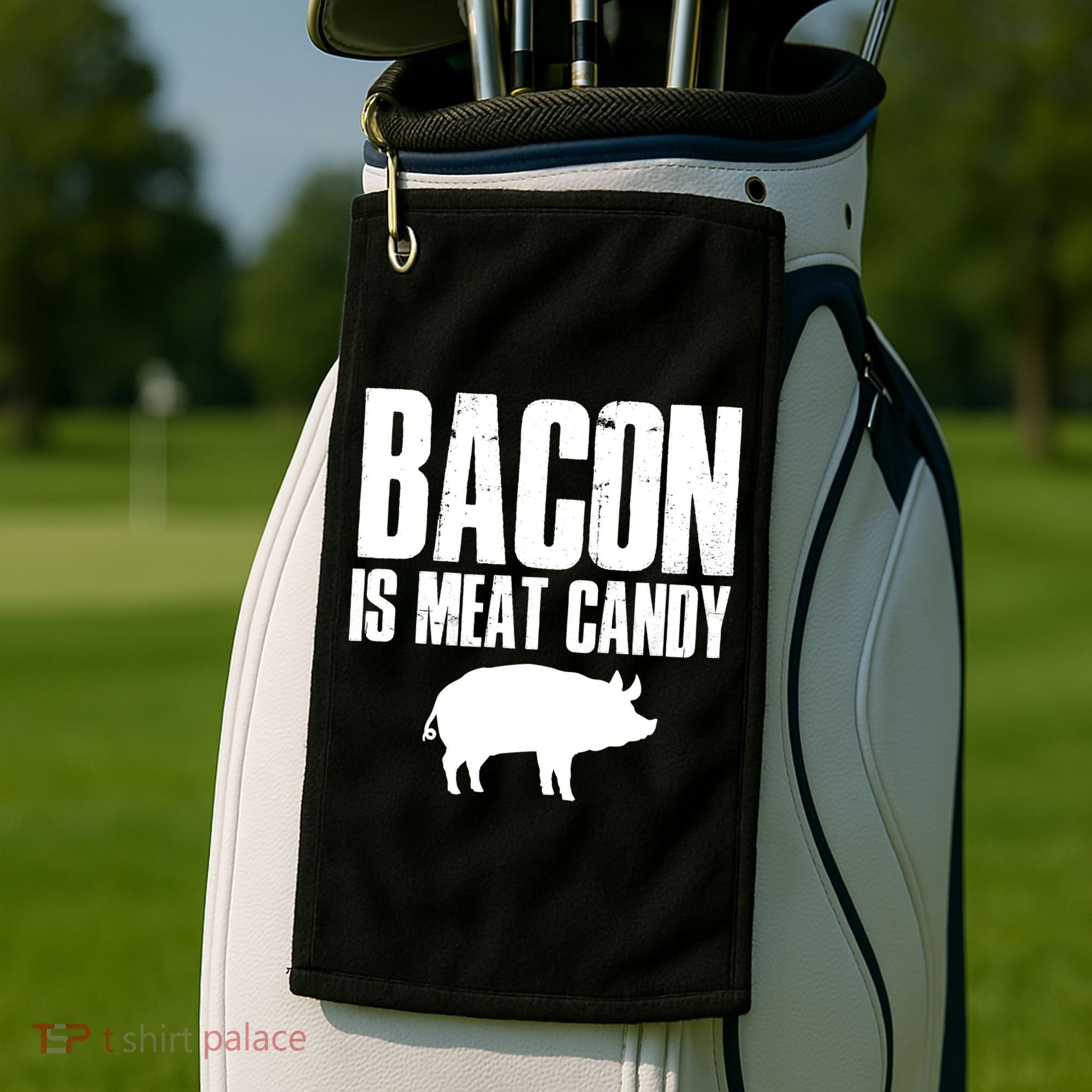 Bacon Is Meat Candy Golf Towel