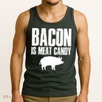 Bacon Is Meat Candy Tank Top thumb 3