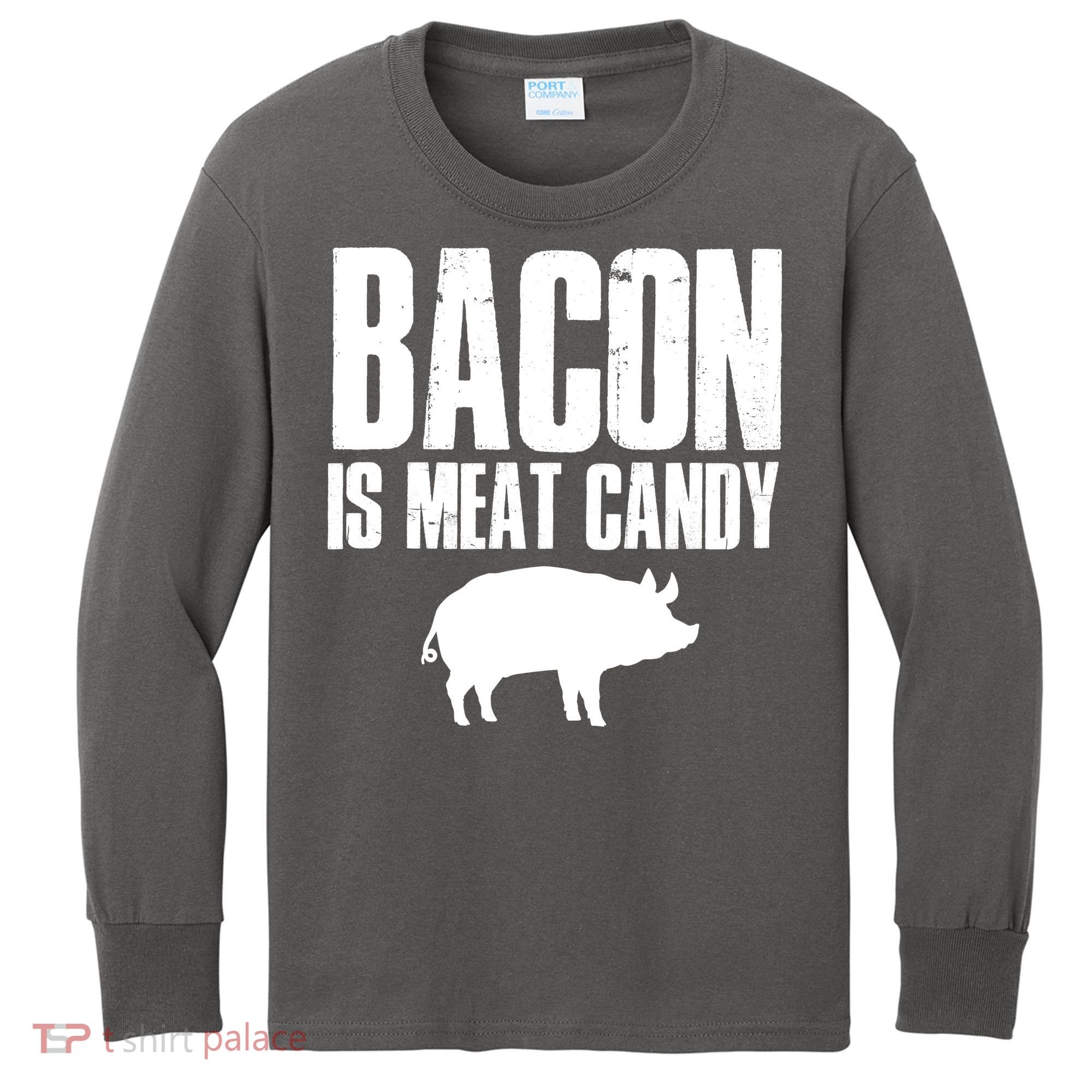 Bacon Is Meat Candy Kids Long Sleeve Shirt
