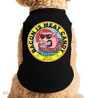 Bacon Is Meat Candy Pig Funny Doggie Tank thumb 0