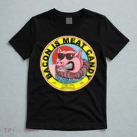 Bacon Is Meat Candy Pig Funny T-Shirt thumb 5