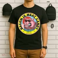 Bacon Is Meat Candy Pig Funny T-Shirt thumb 6