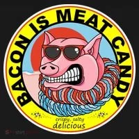 Bacon Is Meat Candy Pig Funny Bucket Hat thumb 4