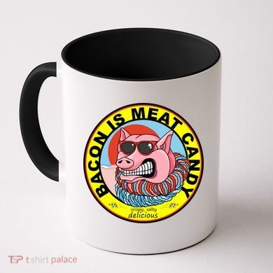 Bacon Is Meat Candy Pig Funny Coffee Mug