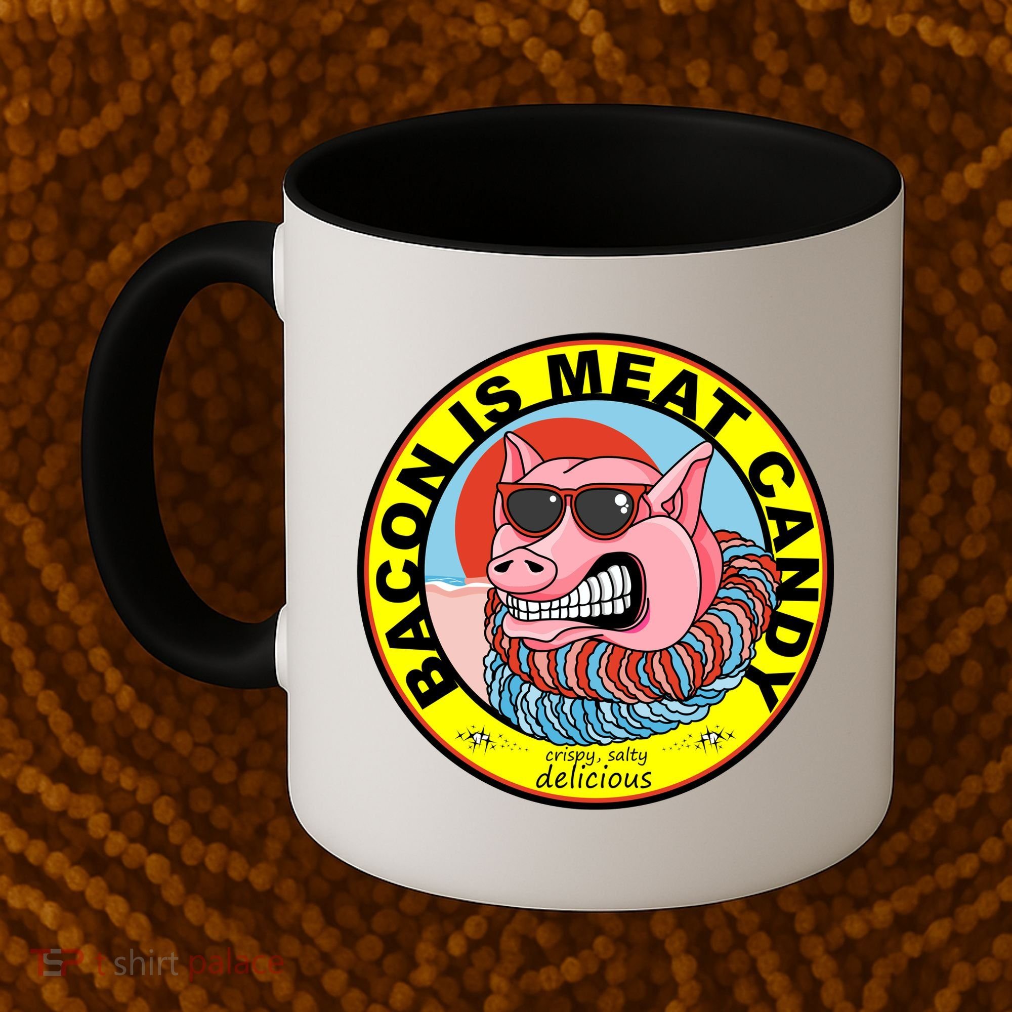 Bacon Is Meat Candy Pig Funny Coffee Mug