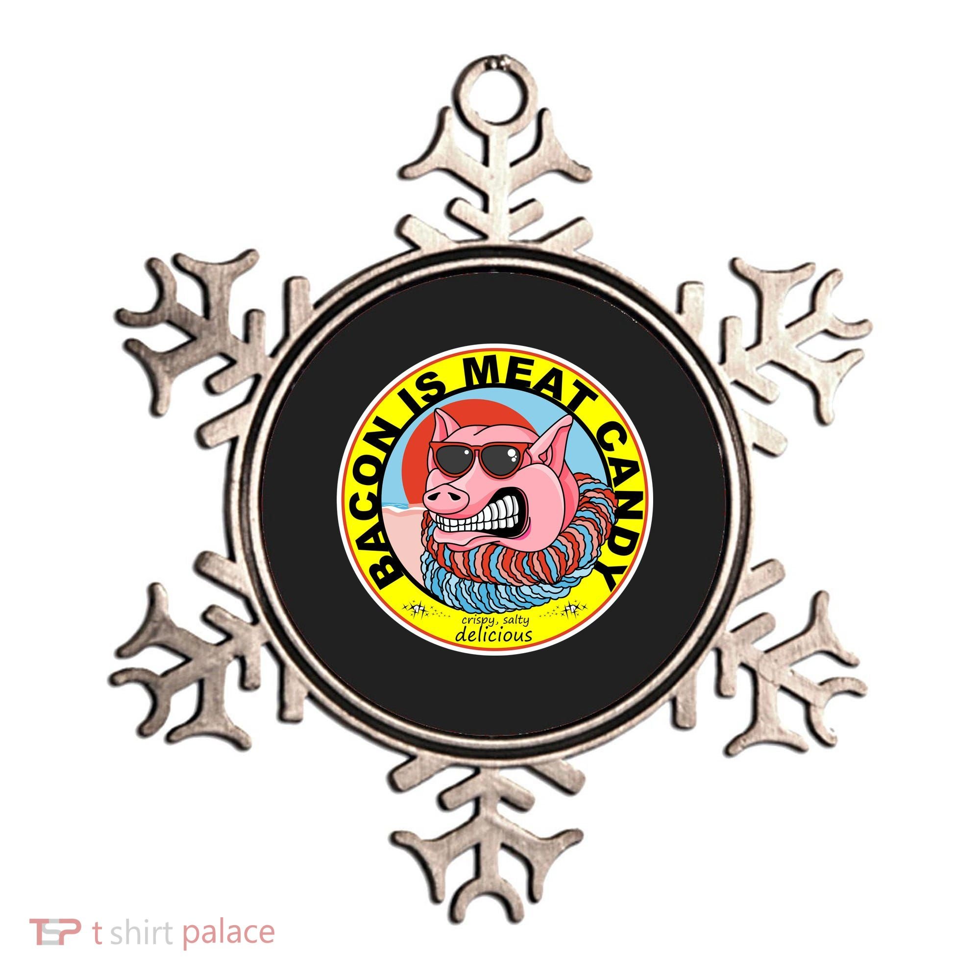 Bacon Is Meat Candy Pig Funny Ornament