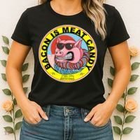 Bacon Is Meat Candy Pig Funny Women's T-Shirt thumb 2