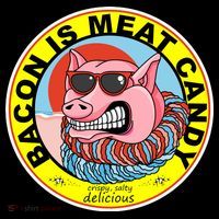 Bacon Is Meat Candy Pig Funny Kids Sweatshirt thumb 2