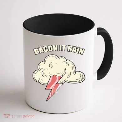Bacon It Rain Coffee Mug back