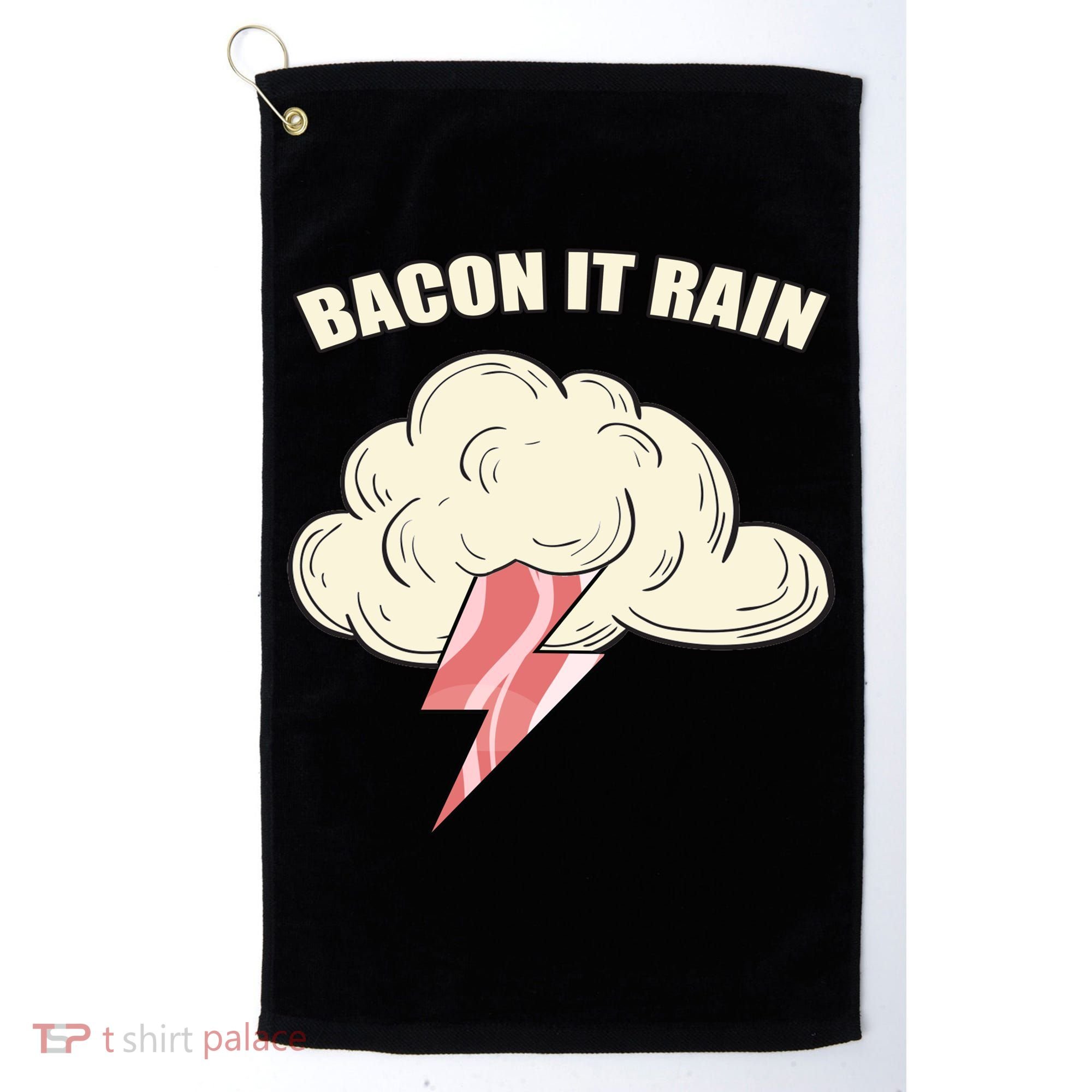 Bacon It Rain Golf Towel