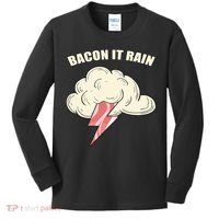 Bacon It Rain Kids Long Sleeve Shirt thumb 0