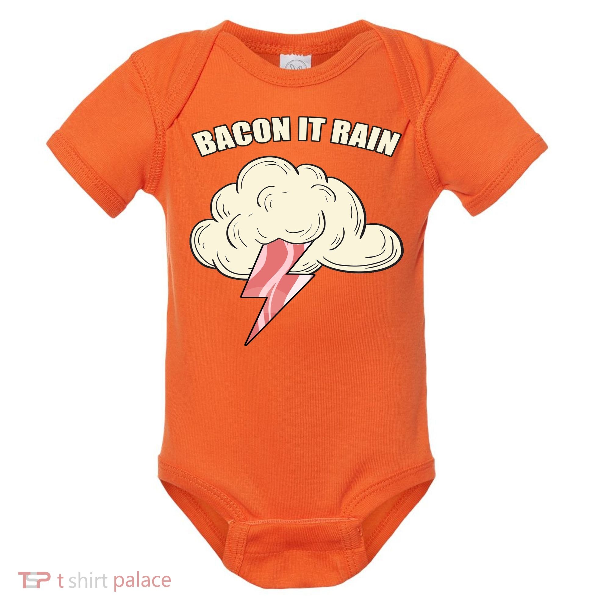 Bacon It Rain Baby Bodysuit