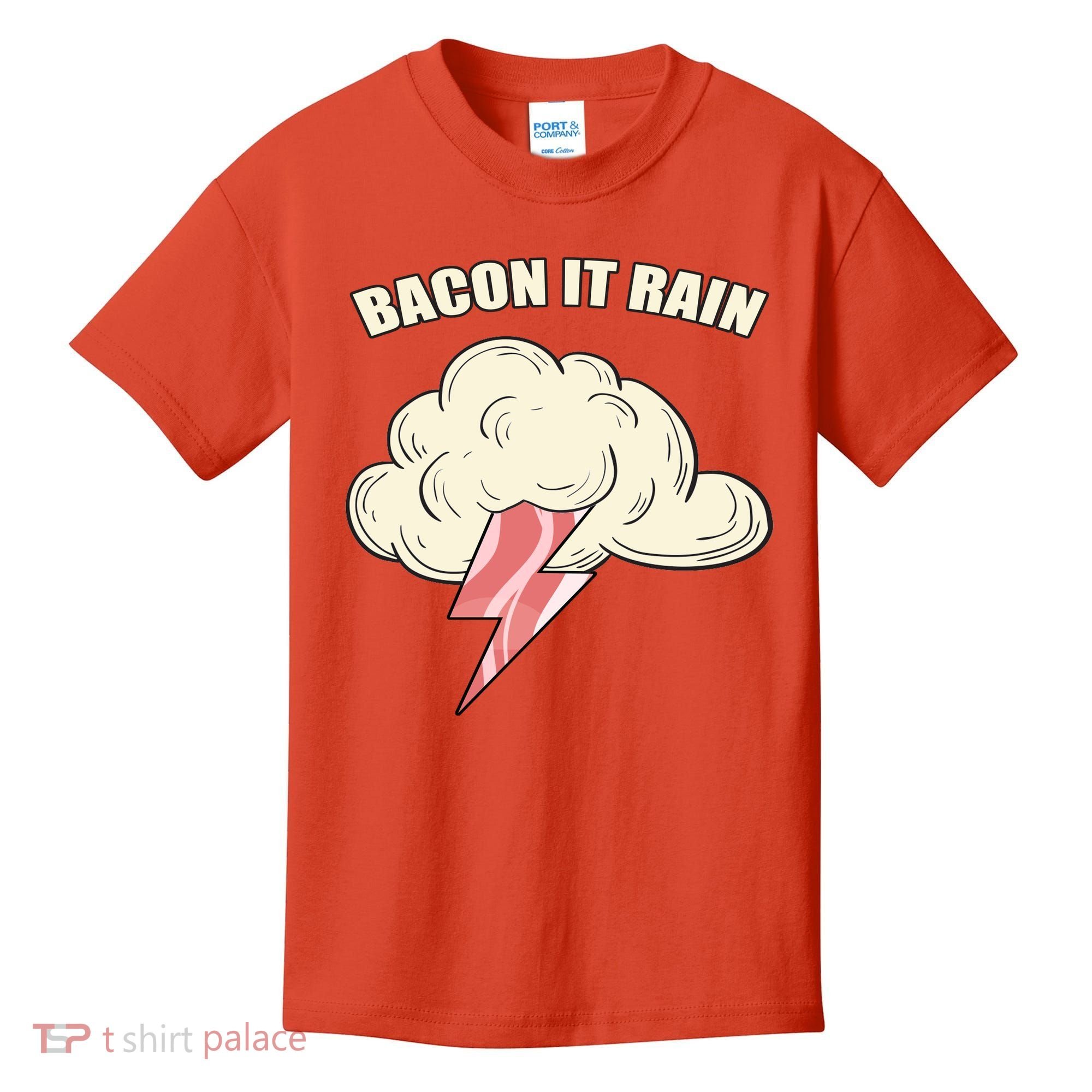 Bacon It Rain Kids T-Shirt