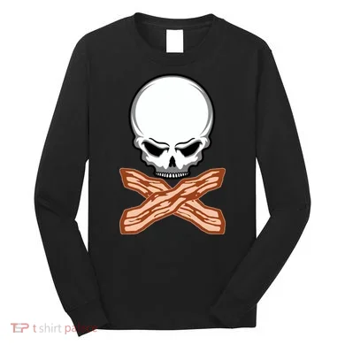Bacon Skull Long Sleeve Shirt