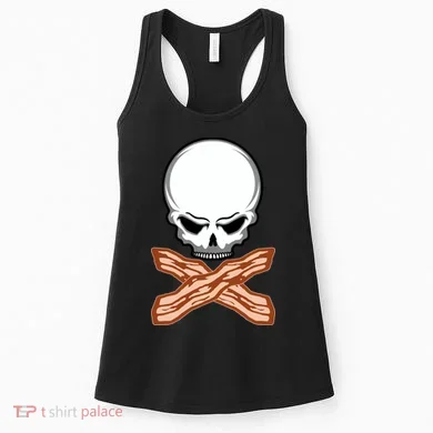 Bacon Skull Women's Tank Top