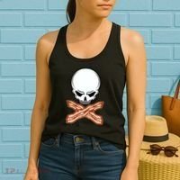 Bacon Skull Women's Tank Top thumb 2