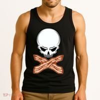 Bacon Skull Tank Top thumb 3