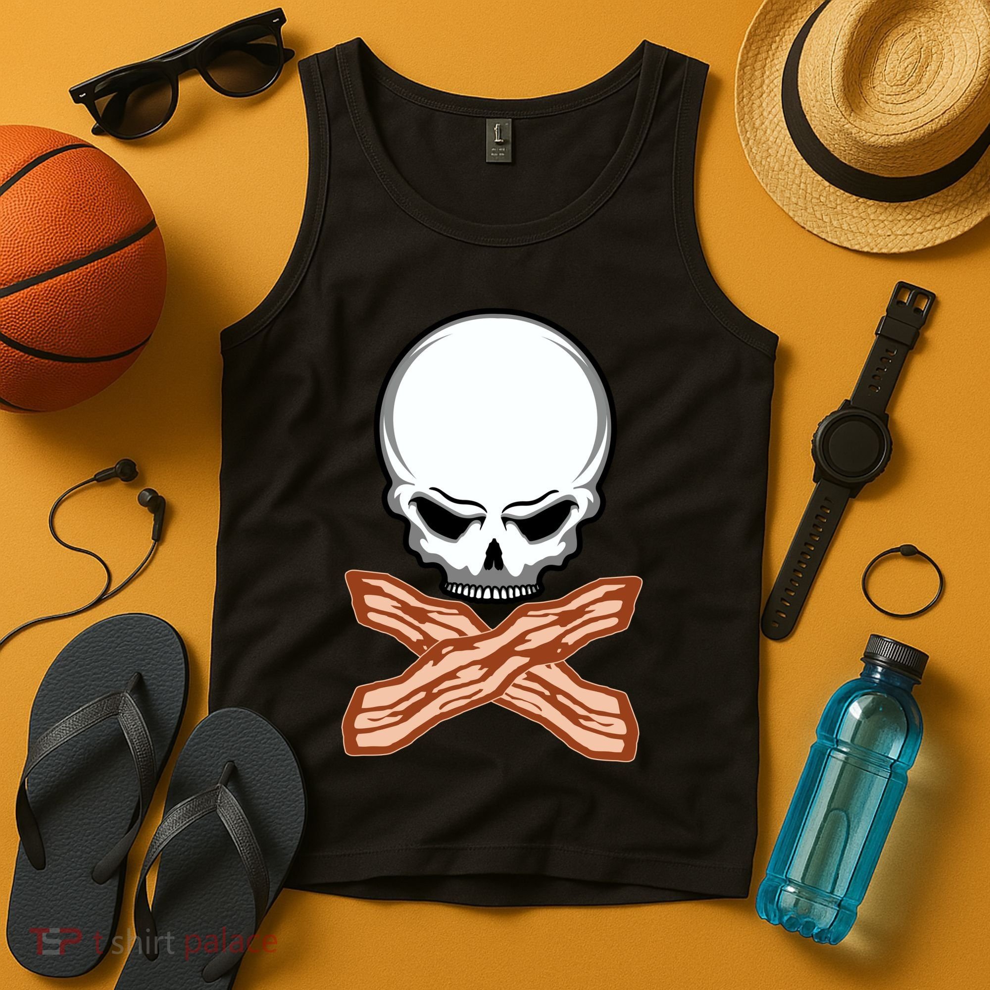 Bacon Skull Tank Top