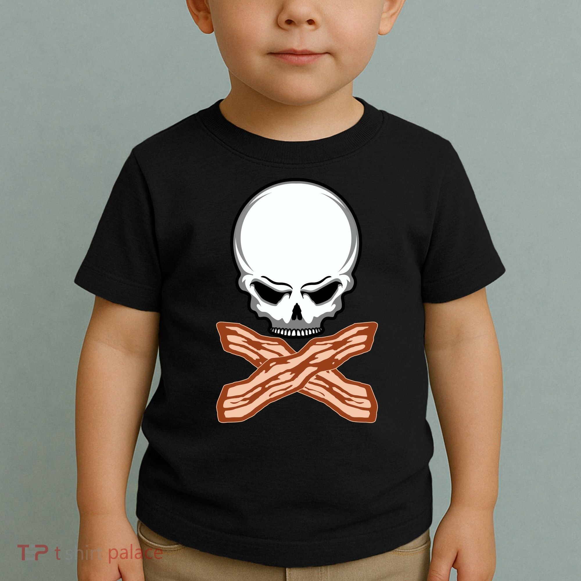 Bacon Skull Toddler T-Shirt