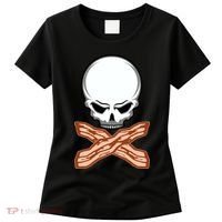 Bacon Skull Women's T-Shirt thumb 0