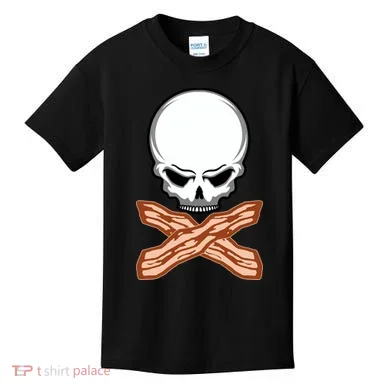 Bacon Skull Kids T-Shirt
