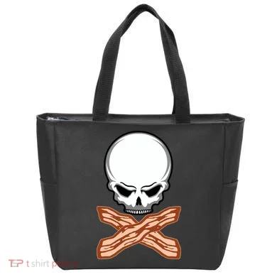 Bacon Skull Tote Bag