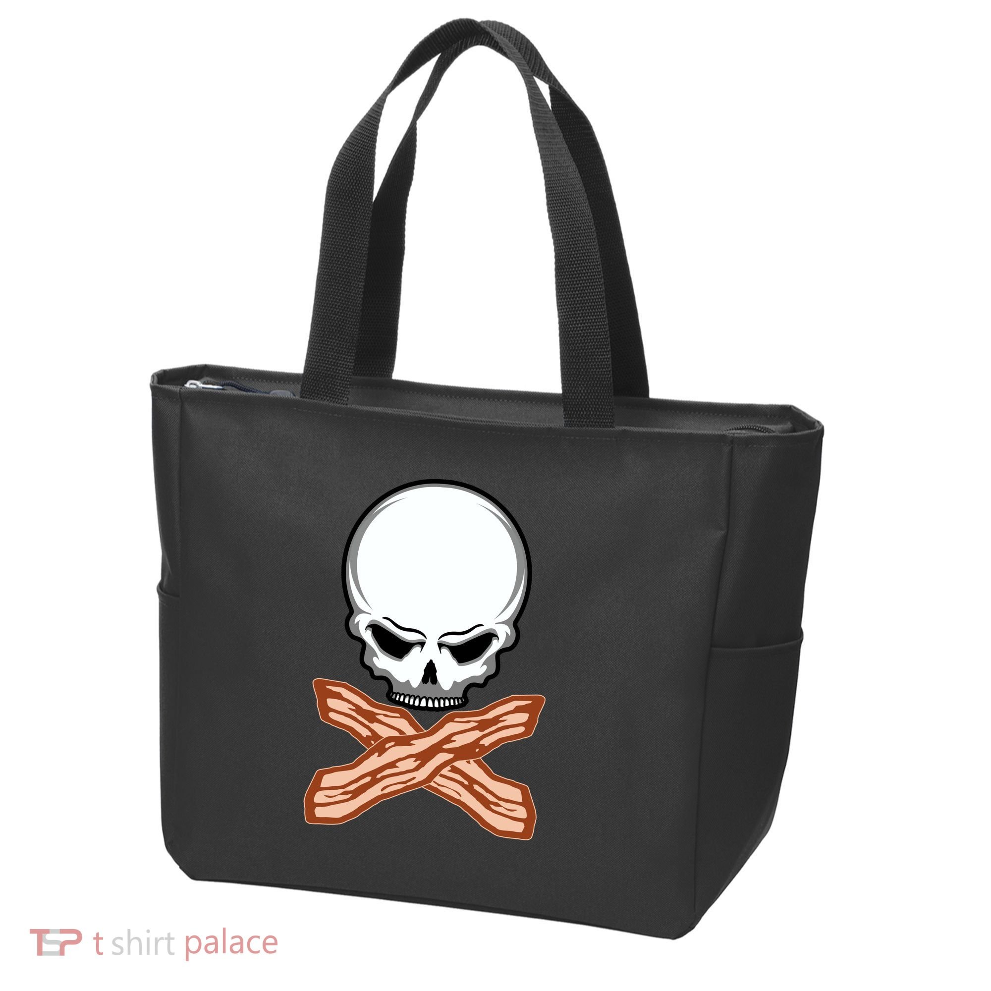 Bacon Skull Tote Bag