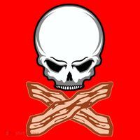 Bacon Skull Santa Hat thumb 1