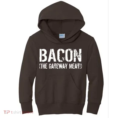 Bacon The Gateway Meat Kids Hoodie