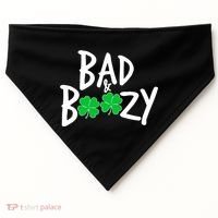 Bad and Boozy Irish Beer USA-Made Doggie Bandana thumb 0