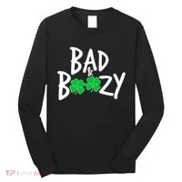 Bad and Boozy Irish Beer Long Sleeve Shirt thumb 0