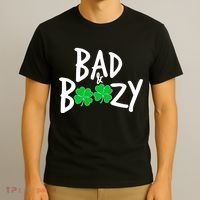 Bad and Boozy Irish Beer T-Shirt thumb 3