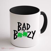 Bad and Boozy Irish Beer Coffee Mug thumb 1