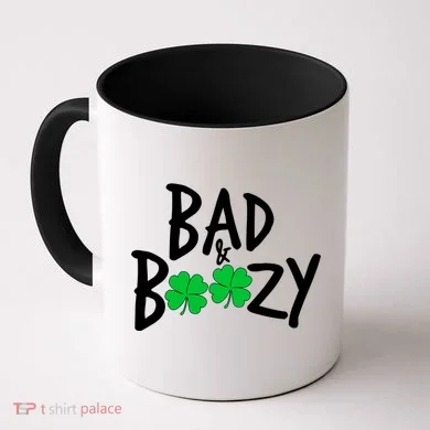 Bad and Boozy Irish Beer Coffee Mug