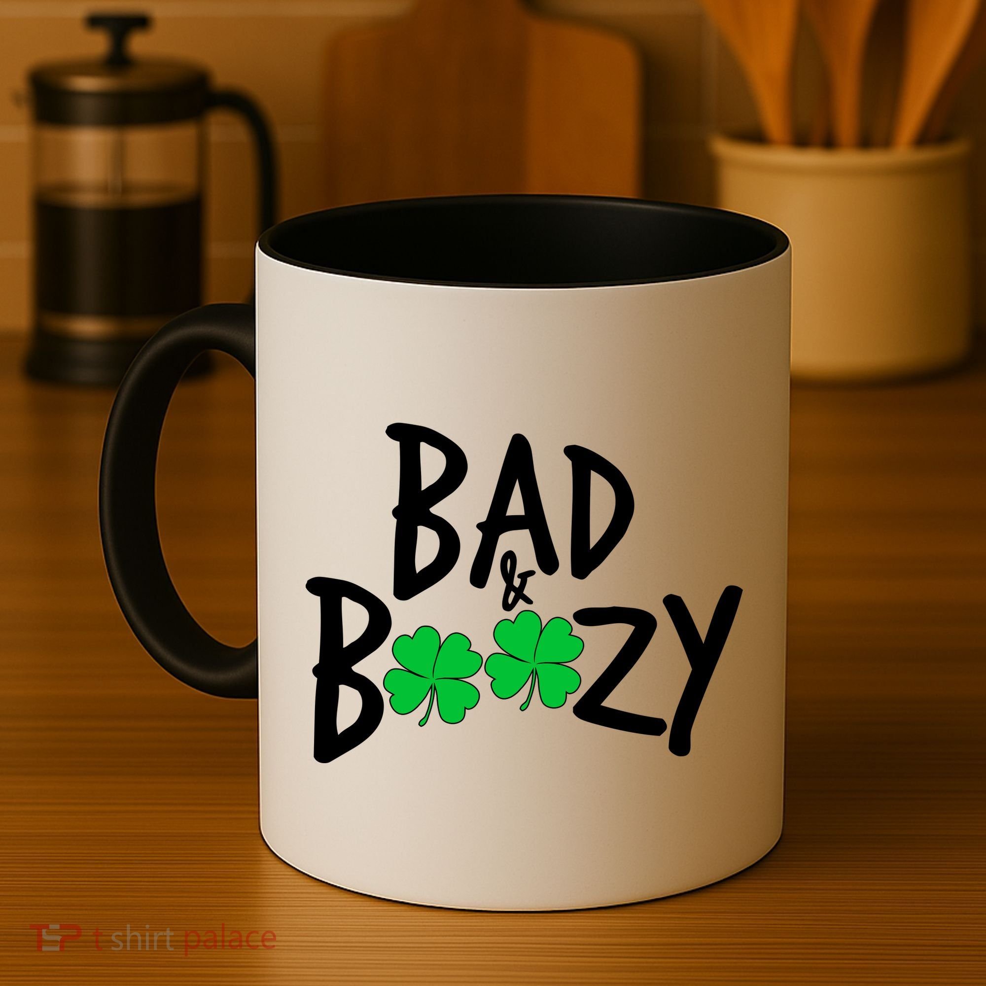 Bad and Boozy Irish Beer Coffee Mug