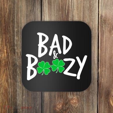 Bad and Boozy Irish Beer Coaster