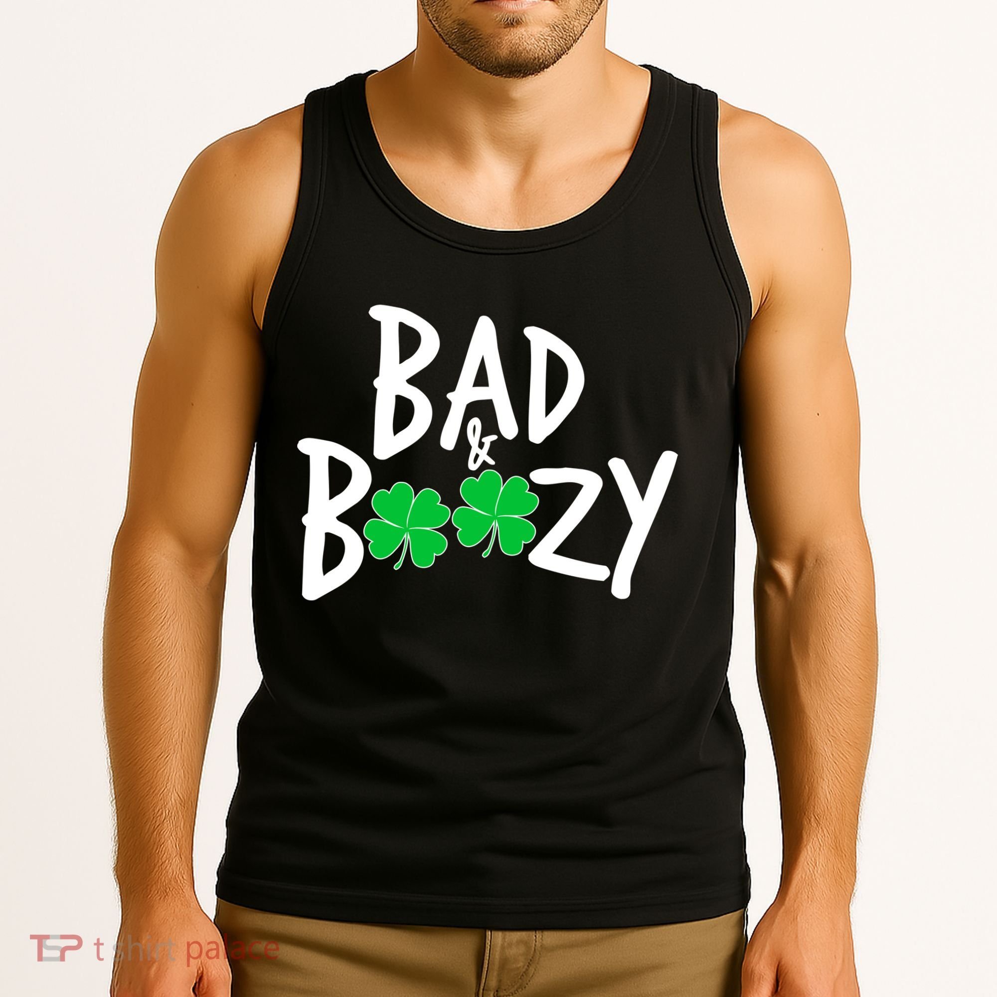 Bad and Boozy Irish Beer Tank Top