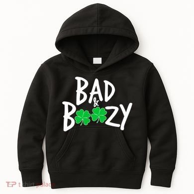 Bad and Boozy Irish Beer Kids Hoodie