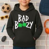 Bad and Boozy Irish Beer Kids Hoodie thumb 2