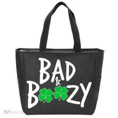Bad and Boozy Irish Beer Tote Bag