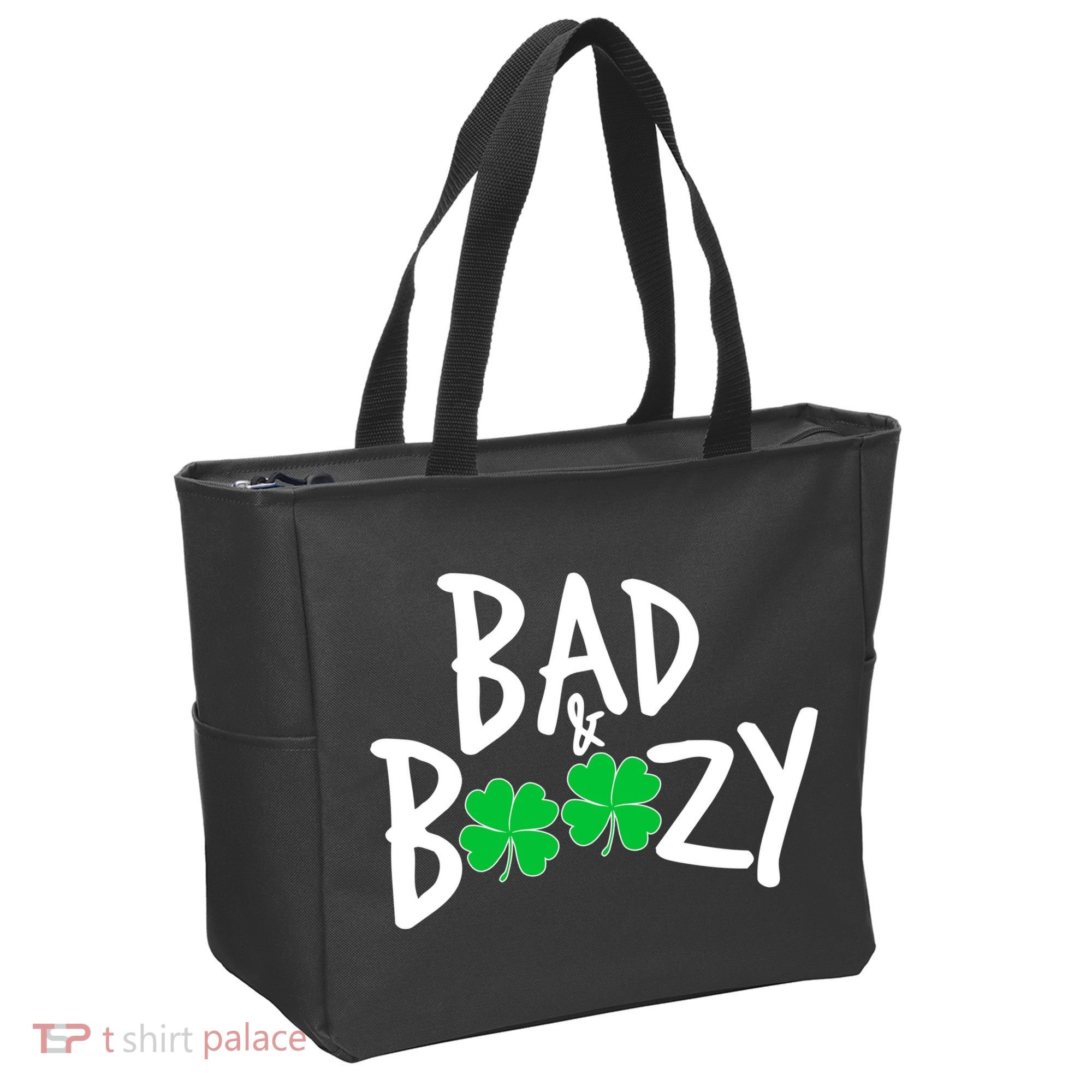 Bad and Boozy Irish Beer Tote Bag