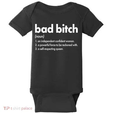 Bad Bitch Definition Baby Bodysuit