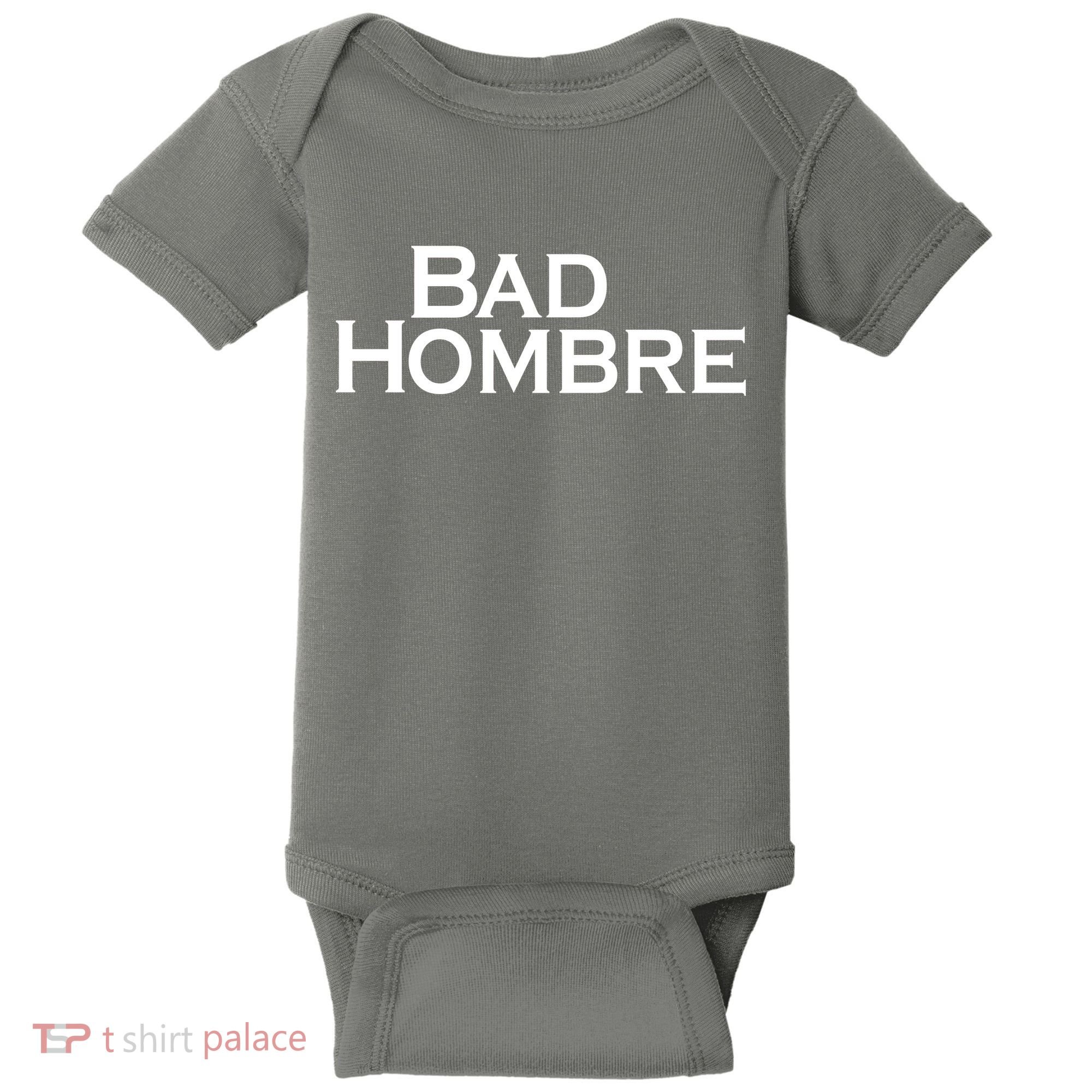 Bad Hombre Classy Logo Baby Bodysuit