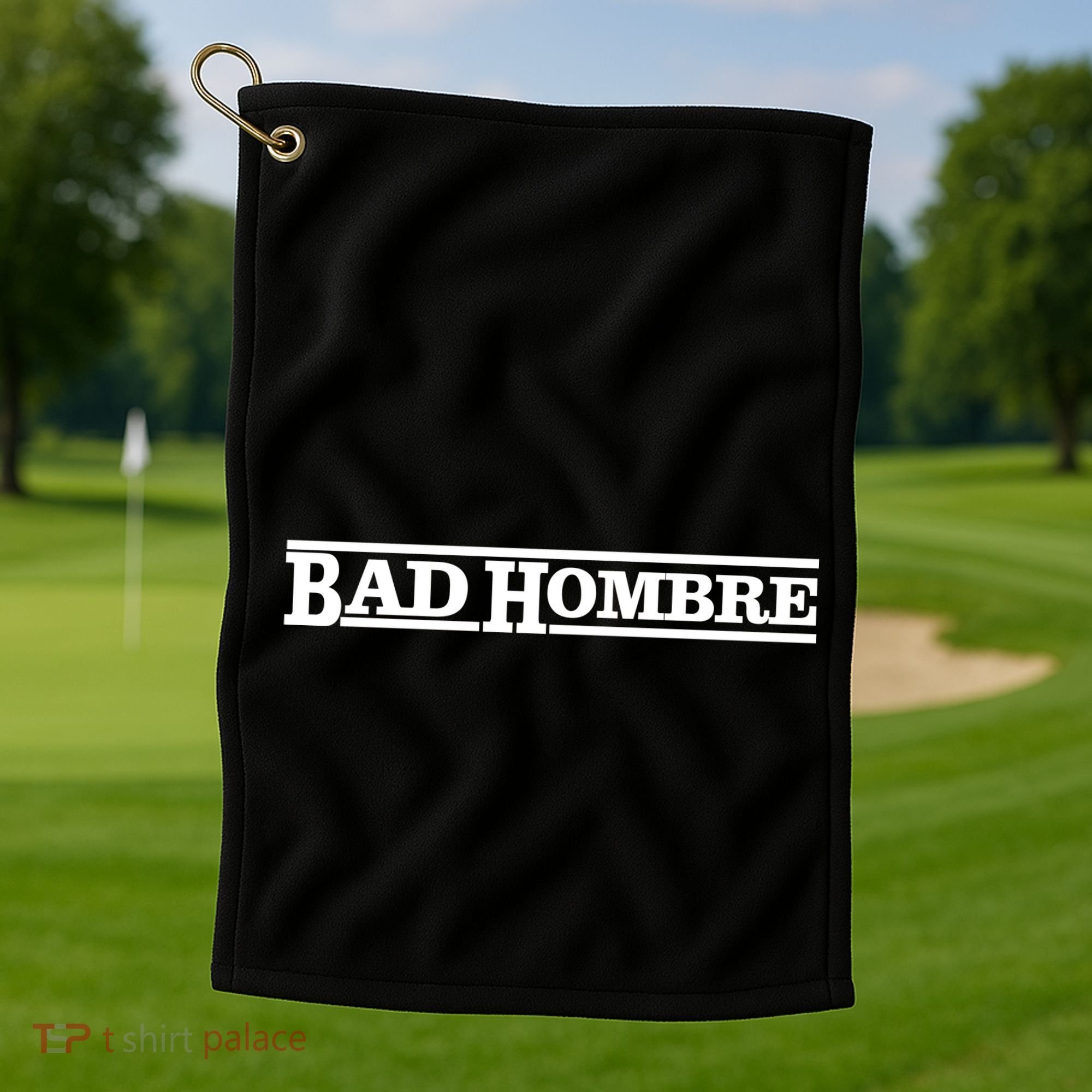 Bad Hombre Stamp Golf Towel